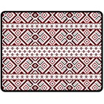 Ukrainian Folk Seamless Pattern Ornament Two Sides Fleece Blanket (Medium)