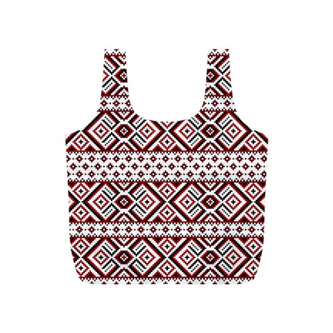 Ukrainian Folk Seamless Pattern Ornament Full Print Recycle Bag (S) from ArtsNow.com Back