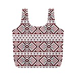 Ukrainian Folk Seamless Pattern Ornament Full Print Recycle Bag (M)