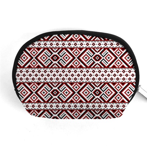 Ukrainian Folk Seamless Pattern Ornament Accessory Pouch (Medium) from ArtsNow.com Front