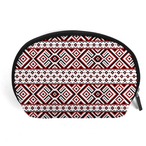 Ukrainian Folk Seamless Pattern Ornament Accessory Pouch (Large) from ArtsNow.com Front