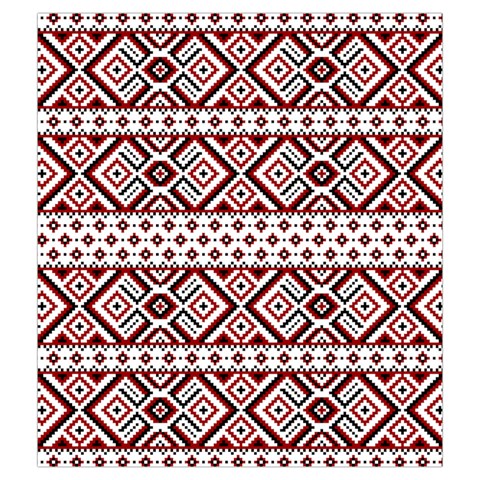 Ukrainian Folk Seamless Pattern Ornament Drawstring Pouch (Medium) from ArtsNow.com Front