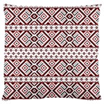 Ukrainian Folk Seamless Pattern Ornament Standard Premium Plush Fleece Cushion Case (One Side)