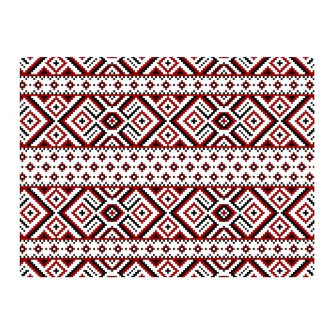 Ukrainian Folk Seamless Pattern Ornament Two Sides Premium Plush Fleece Blanket (Mini) from ArtsNow.com 35 x27  Blanket Front