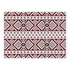 Ukrainian Folk Seamless Pattern Ornament Two Sides Premium Plush Fleece Blanket (Mini) from ArtsNow.com 35 x27  Blanket Front