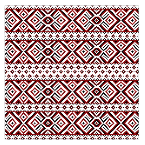 Ukrainian Folk Seamless Pattern Ornament Square Satin Scarf (36  x 36 ) from ArtsNow.com Front