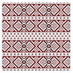 Ukrainian Folk Seamless Pattern Ornament Square Satin Scarf (36  x 36 )