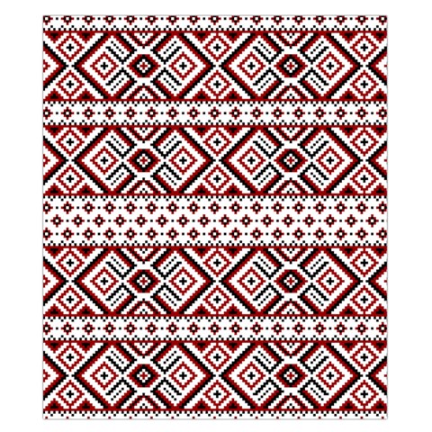 Ukrainian Folk Seamless Pattern Ornament Duvet Cover Double Side (California King Size) from ArtsNow.com Back