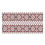 Ukrainian Folk Seamless Pattern Ornament Satin Shawl 45  x 80 