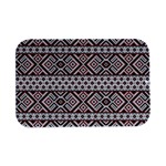 Ukrainian Folk Seamless Pattern Ornament Open Lid Metal Box (Silver)  