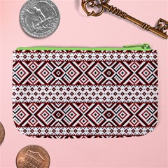 Ukrainian Folk Seamless Pattern Ornament Large Coin Purse from ArtsNow.com Back