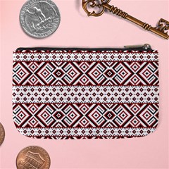 Ukrainian Folk Seamless Pattern Ornament Large Coin Purse from ArtsNow.com Back