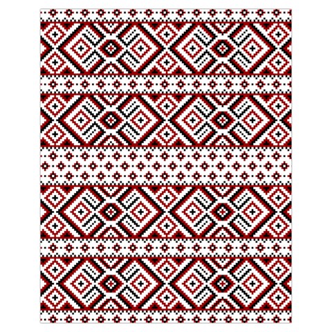 Ukrainian Folk Seamless Pattern Ornament Drawstring Pouch (XL) from ArtsNow.com Front