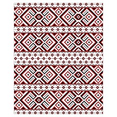 Ukrainian Folk Seamless Pattern Ornament Drawstring Pouch (XL) from ArtsNow.com Back