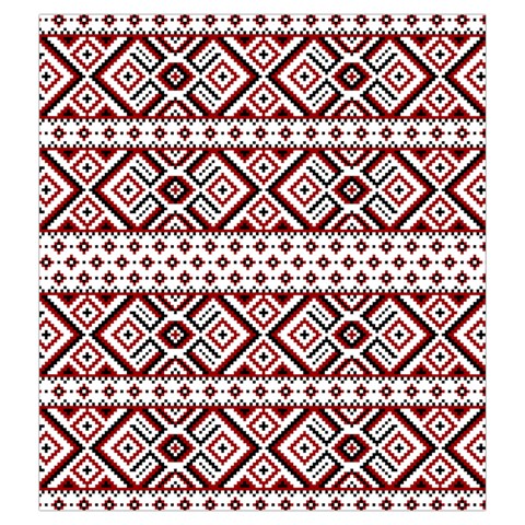 Ukrainian Folk Seamless Pattern Ornament Drawstring Pouch (2XL) from ArtsNow.com Back