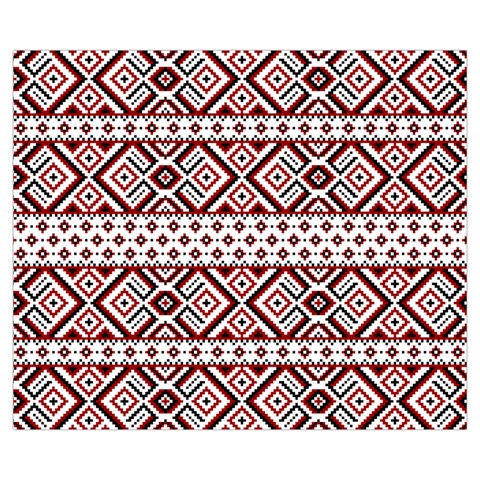 Ukrainian Folk Seamless Pattern Ornament Zipper Medium Tote Bag from ArtsNow.com Front