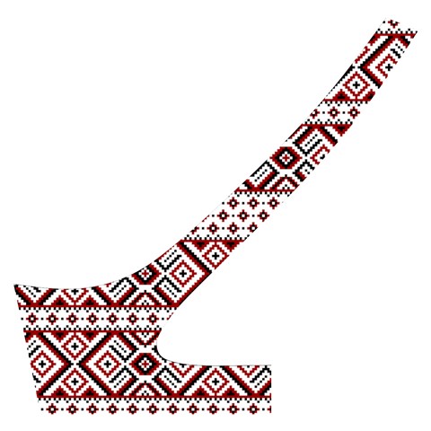 Ukrainian Folk Seamless Pattern Ornament Cross Back Hipster Bikini Set from ArtsNow.com Back Left