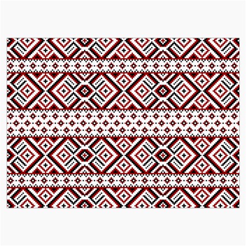 Ukrainian Folk Seamless Pattern Ornament Roll Up Canvas Pencil Holder (M) from ArtsNow.com Front