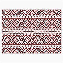 Ukrainian Folk Seamless Pattern Ornament Roll Up Canvas Pencil Holder (M) from ArtsNow.com Front