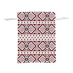 Ukrainian Folk Seamless Pattern Ornament Lightweight Drawstring Pouch (S)