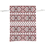 Ukrainian Folk Seamless Pattern Ornament Lightweight Drawstring Pouch (XL)