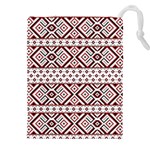 Ukrainian Folk Seamless Pattern Ornament Drawstring Pouch (4XL)