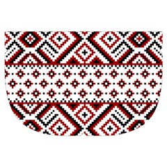 Ukrainian Folk Seamless Pattern Ornament Make Up Case (Small) from ArtsNow.com Side Right