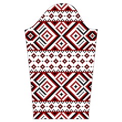 Ukrainian Folk Seamless Pattern Ornament Kids  Long Sleeve Velvet Lounge Robe from ArtsNow.com Sleeve Right