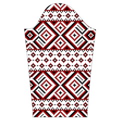 Ukrainian Folk Seamless Pattern Ornament Kids  Long Sleeve Velvet Lounge Robe from ArtsNow.com Sleeve Left