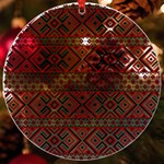 Ukrainian Folk Seamless Pattern Ornament UV Print Acrylic Ornament Round