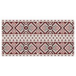 Ukrainian Folk Seamless Pattern Ornament Banner and Sign 6  x 3 