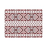 Ukrainian Folk Seamless Pattern Ornament Premium Plush Fleece Blanket (Mini)