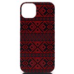 Ukrainian Folk Seamless Pattern Ornament iPhone 14 Plus Black UV Print Case