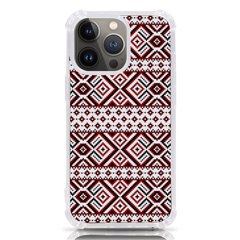 Ukrainian Folk Seamless Pattern Ornament iPhone 13 Pro TPU UV Print Case from ArtsNow.com Front