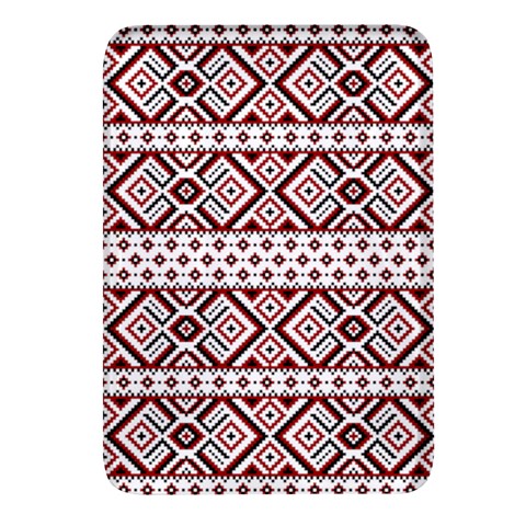 Ukrainian Folk Seamless Pattern Ornament Rectangular Glass Fridge Magnet (4 pack) from ArtsNow.com Front