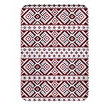 Ukrainian Folk Seamless Pattern Ornament Rectangular Glass Fridge Magnet (4 pack)