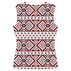 Ukrainian Folk Seamless Pattern Ornament Women s Cut Out Long Sleeve T Back