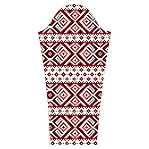 Ukrainian Folk Seamless Pattern Ornament Women s Cut Out Long Sleeve T Sleeve Right