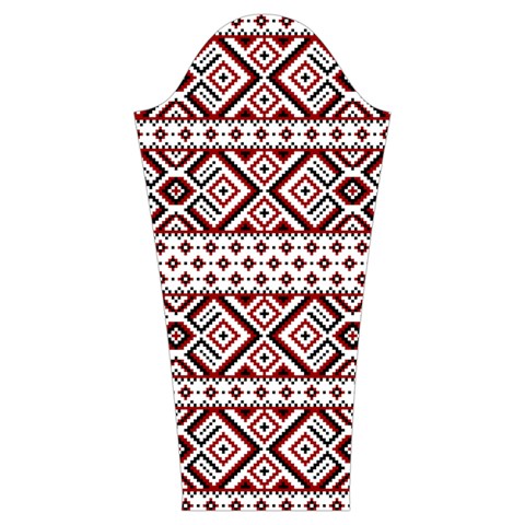 Ukrainian Folk Seamless Pattern Ornament Women s Cut Out Long Sleeve T Sleeve Left