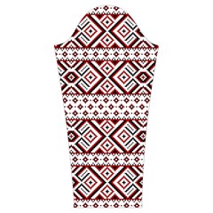 Ukrainian Folk Seamless Pattern Ornament Women s Cut Out Long Sleeve T Sleeve Left