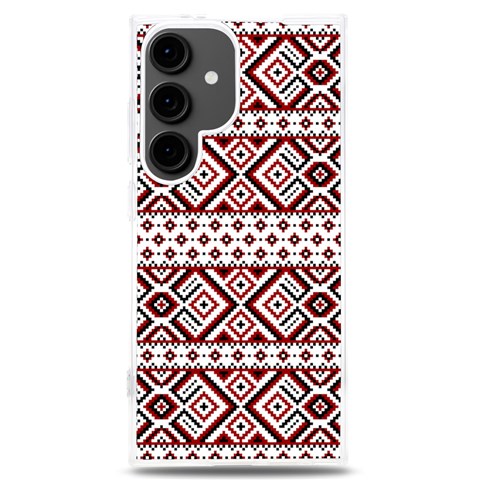 Ukrainian Folk Seamless Pattern Ornament Samsung Galaxy S24 Plus 6.7 Inch TPU UV Case from ArtsNow.com Front