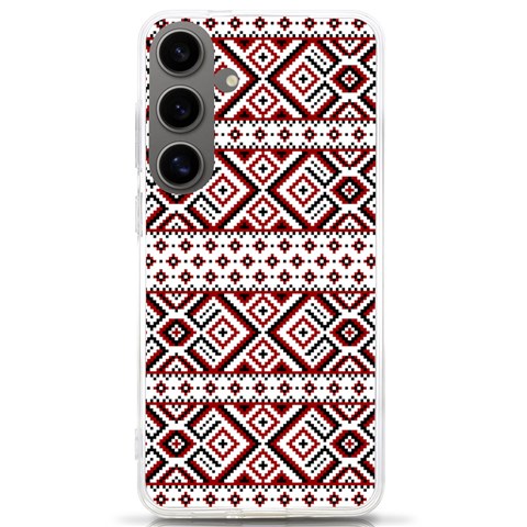 Ukrainian Folk Seamless Pattern Ornament Samsung Galaxy S24 Ultra 6.9 Inch TPU UV Case from ArtsNow.com Front