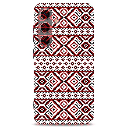 Ukrainian Folk Seamless Pattern Ornament Samsung Galaxy S24 6.2 Inch Black TPU UV Case from ArtsNow.com Front