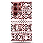 Ukrainian Folk Seamless Pattern Ornament Samsung Galaxy S24 Ultra 6.9 Inch Black TPU UV Case