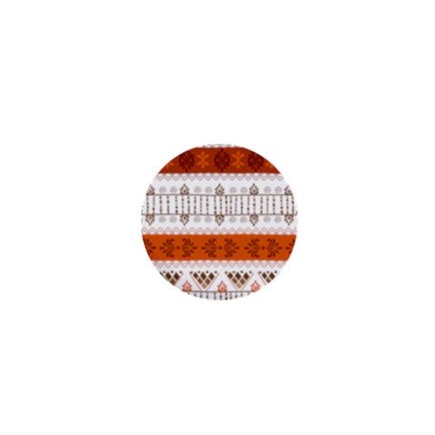 Ethnic Traditional Seamless Pattern 1  Mini Buttons from ArtsNow.com Front