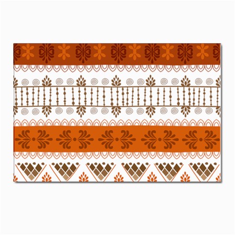 Ethnic Traditional Seamless Pattern Postcard 4 x 6  (Pkg of 10) from ArtsNow.com Front