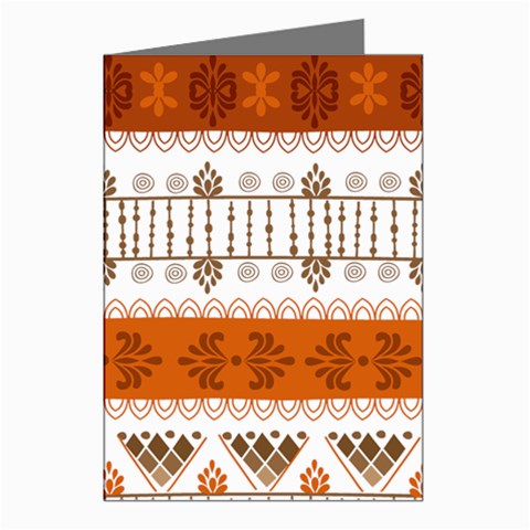 Ethnic Traditional Seamless Pattern Greeting Cards (Pkg of 8) from ArtsNow.com Left