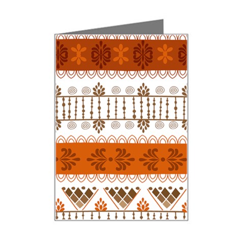 Ethnic Traditional Seamless Pattern Mini Greeting Card from ArtsNow.com Left