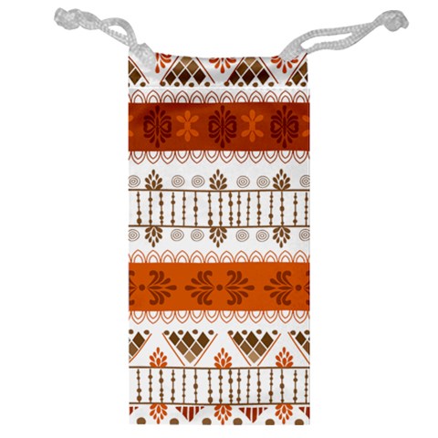 Ethnic Traditional Seamless Pattern Jewelry Bag from ArtsNow.com Front