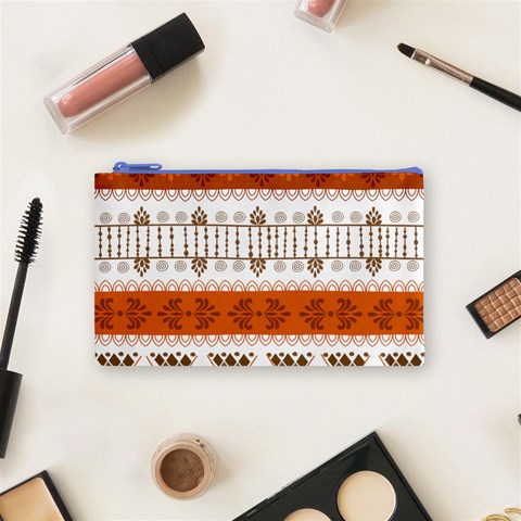 Ethnic Traditional Seamless Pattern Cosmetic Bag (Small) from ArtsNow.com Front